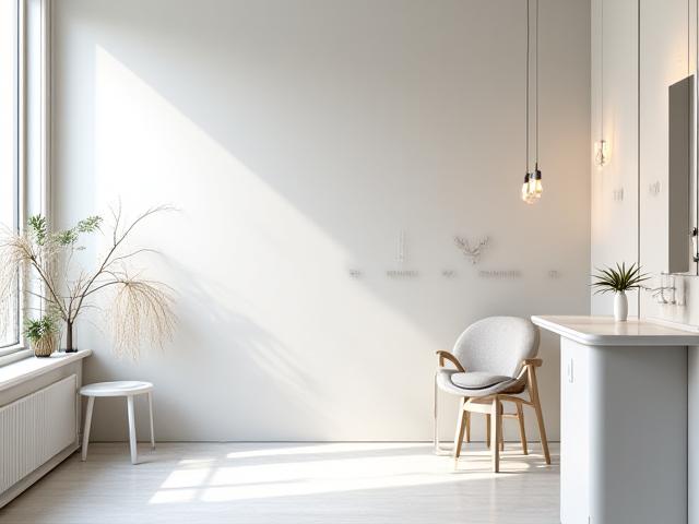 Hoshimaru Beautyの落ち着いたミニマリストなサロン内装