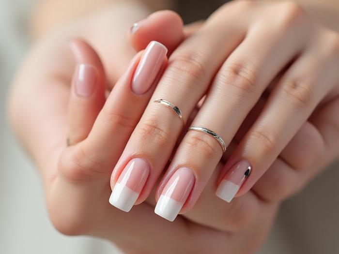 ミニマリストジオメトリックネイル - 洗練された線とシンプルな形状