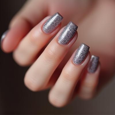 テッセレーションパターンが施された芸術的なネイルアート